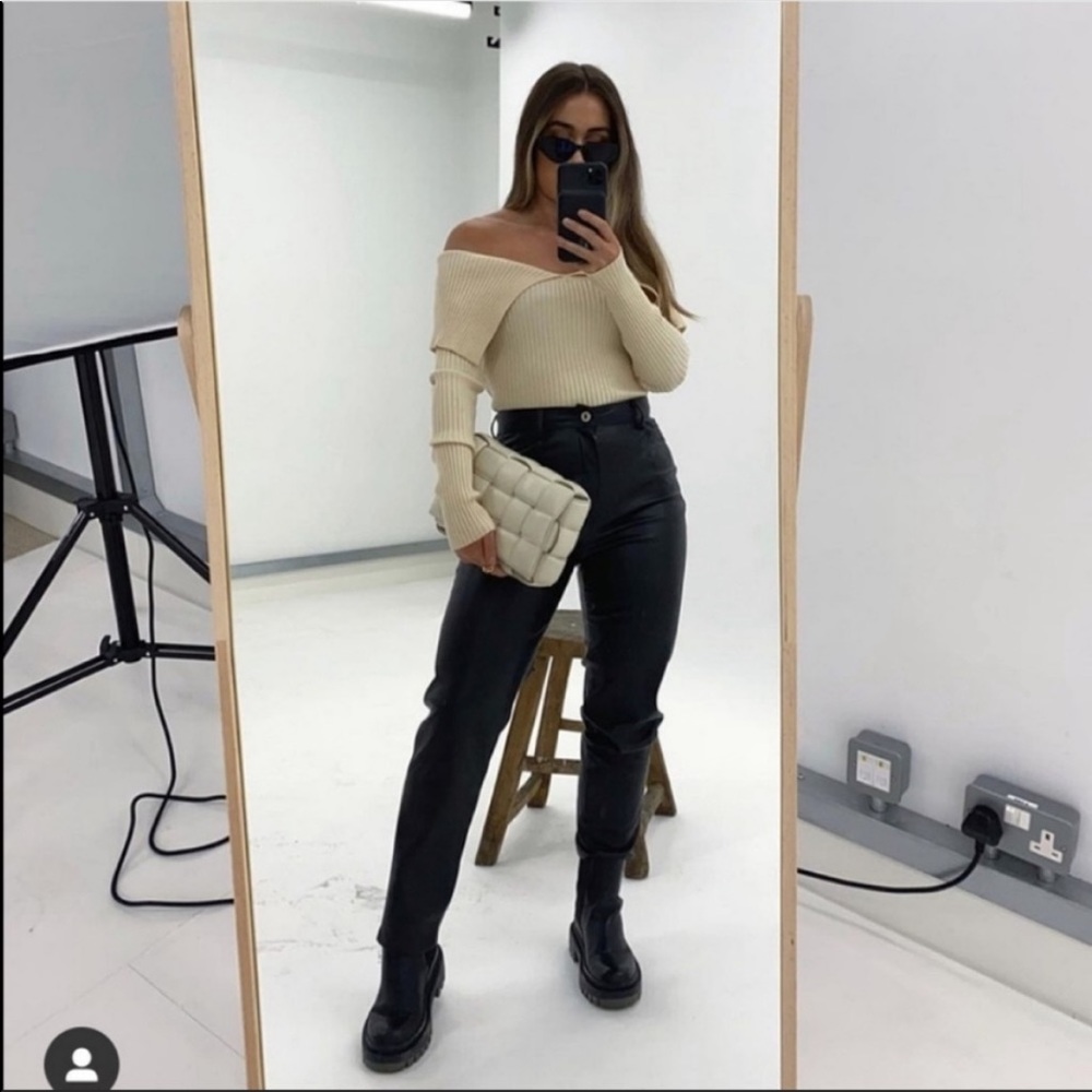 ZARA leather pants NWT